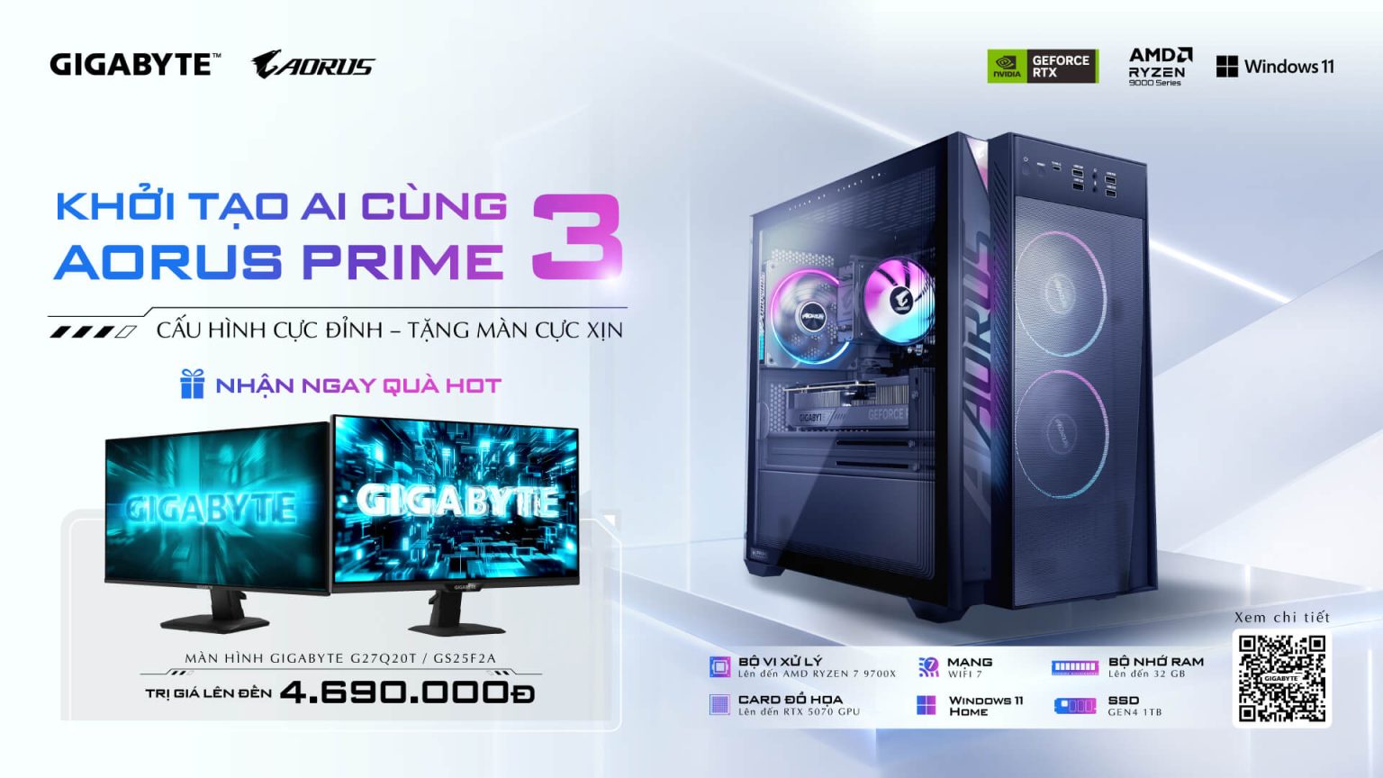 mua aorus prime 3 – nhận màn hình gaming