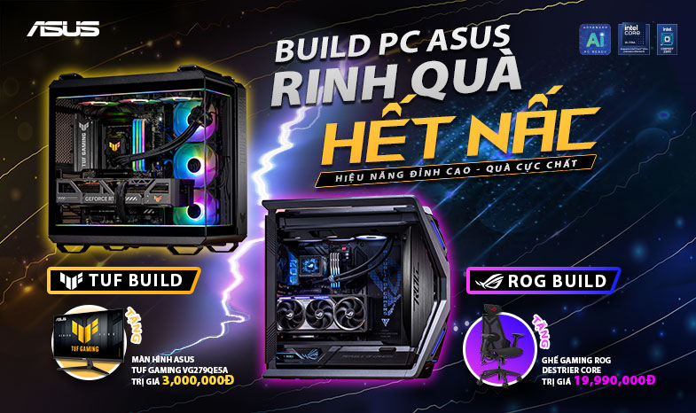 build pc asus rinh quà hết nấc
