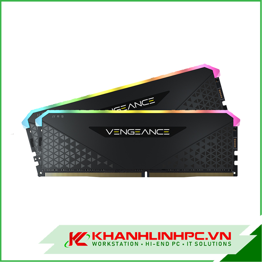 Bộ nhớ trong Corsair DDR4, 3200MHz 16GB 2x8GB DIMM, XMP 2.0, Vengeance RGB RS, RGB LED, 1.35V