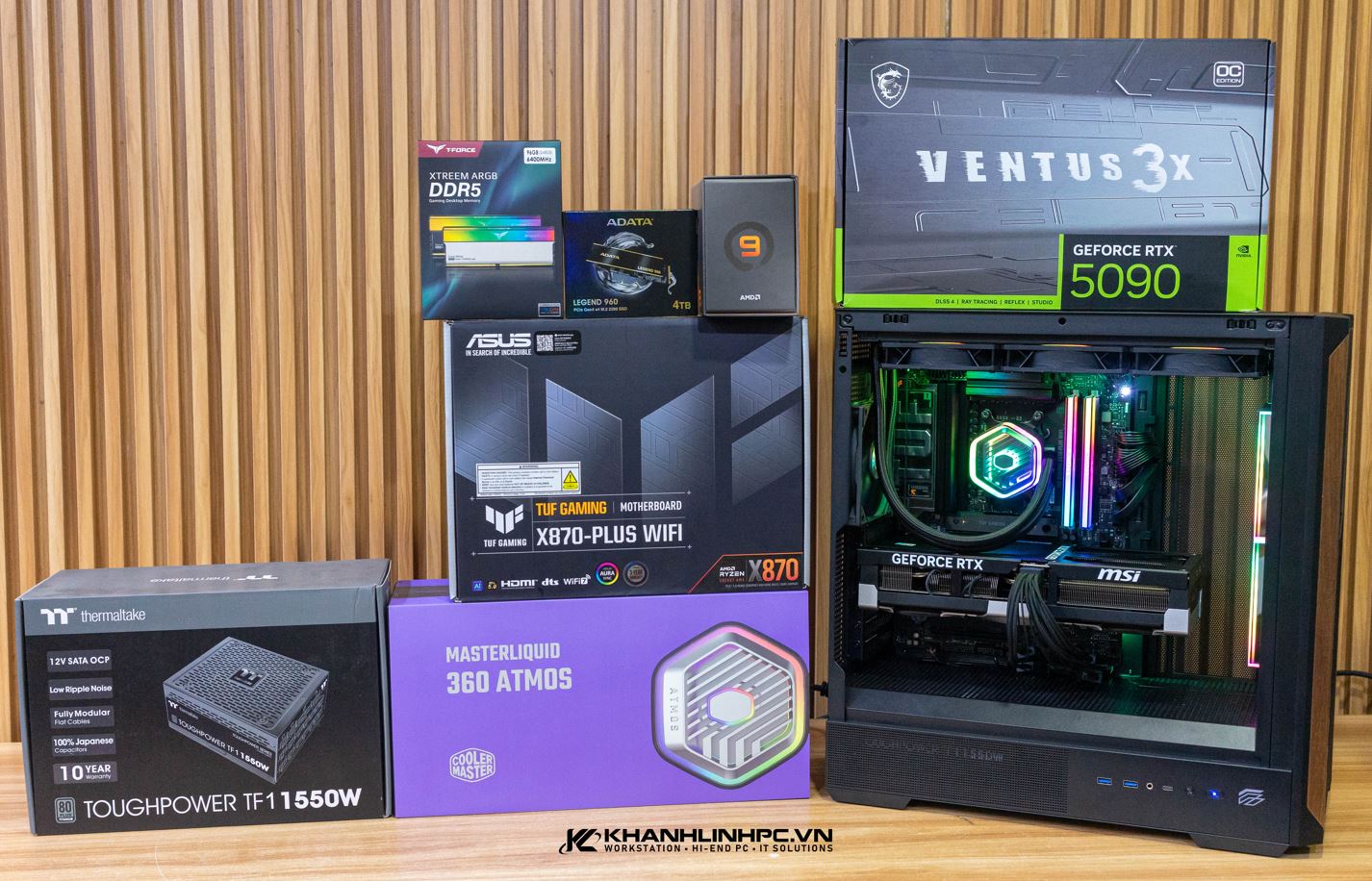 Khánh Linh - PC RYZEN 9 9950X | 96G DDR5 | NVIDIA RTX 5090 32GB