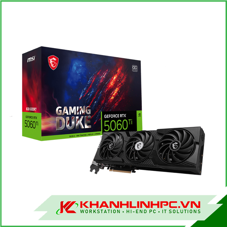 VGA MSI GeForce RTX 5060 Ti 8G GAMING DUKE 3X OC