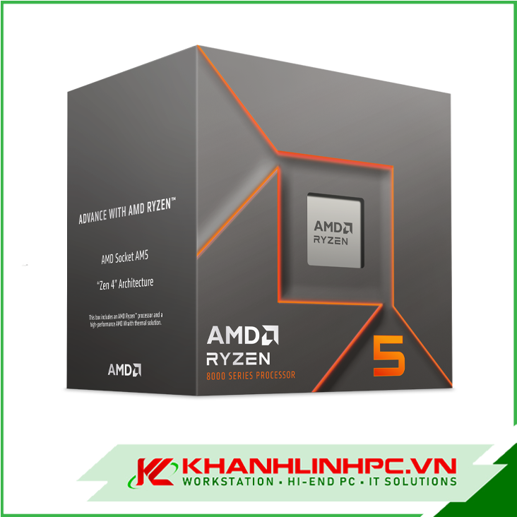 CPU AMD Ryzen 5 8400F (4.2GHz Up to 4.7 GHz/ 6 nhân 12 luồng/ cache 16MB)