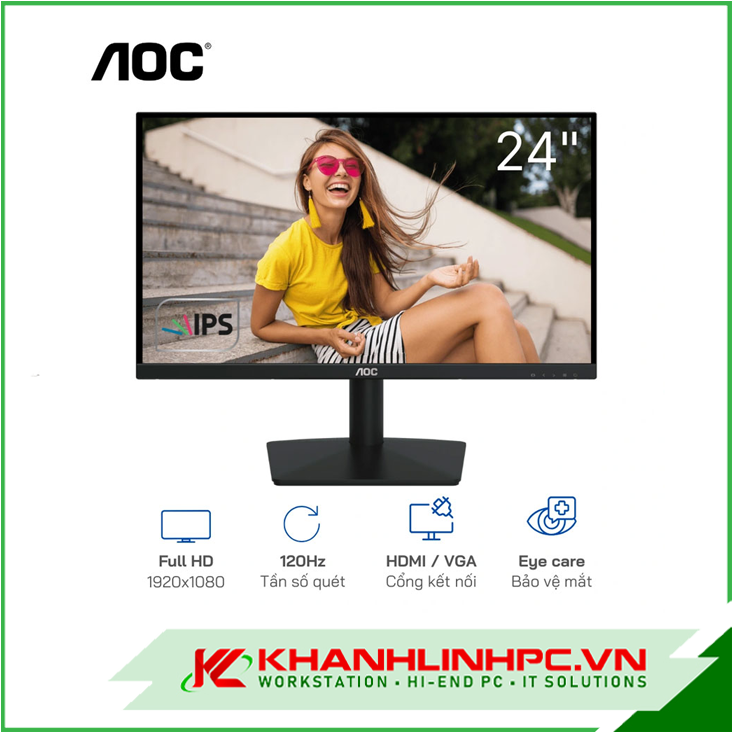 Màn hình AOC 24B15H3 (23.8 inch - FHD - IPS - 120Hz - 1ms)