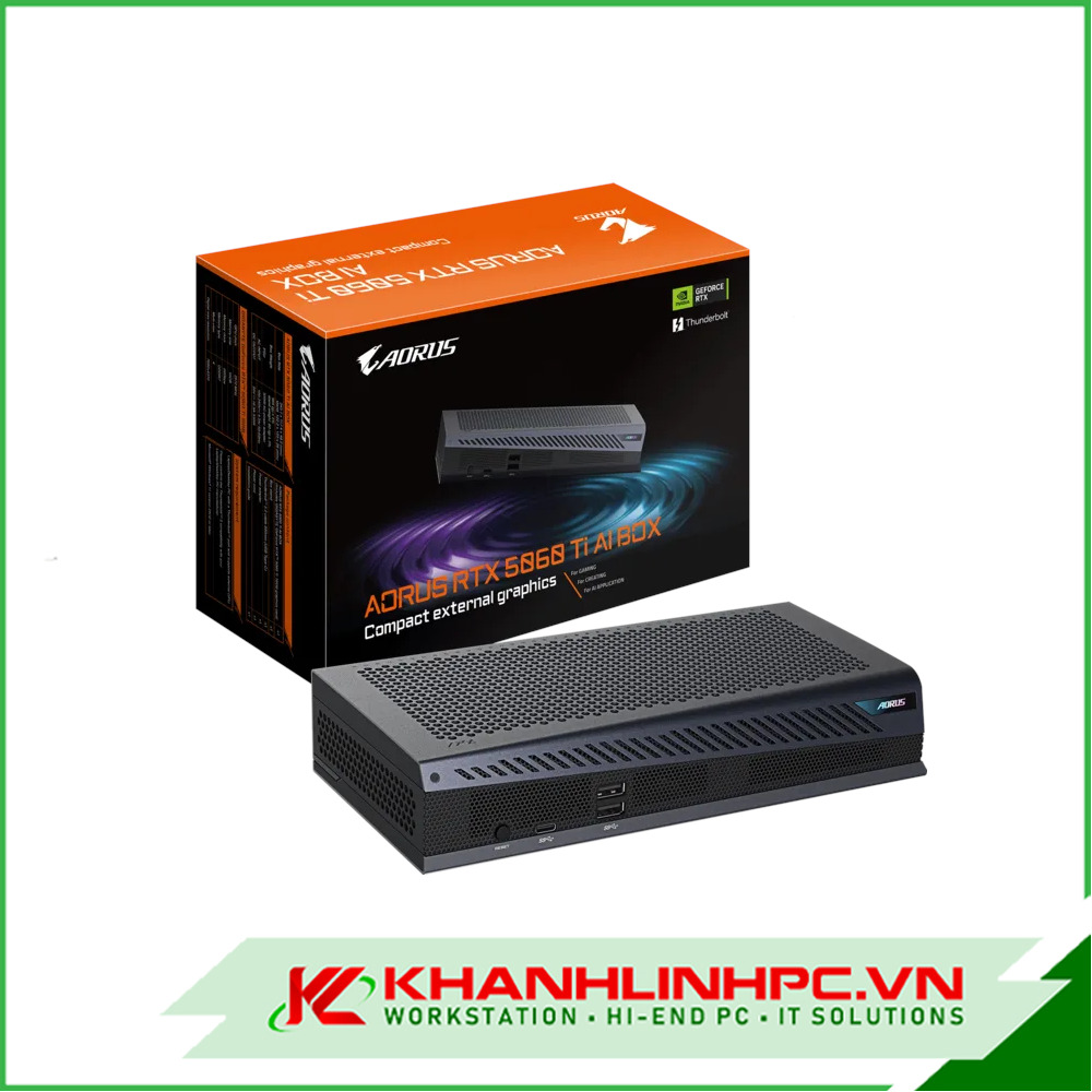 aorus rtx 5060 ti ai box | egpu thunderbolt 5 tích hợp rtx 5060 ti 16gb cho ai & gaming