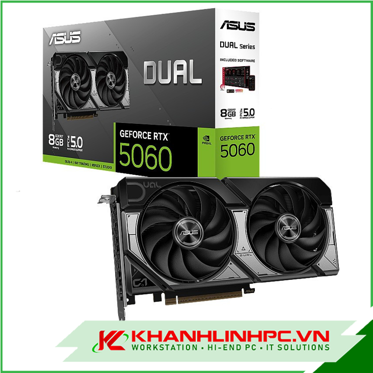 VGA ASUS Dual RTX 5060 8GB GDDR7 (DUAL-RTX5060-8G)