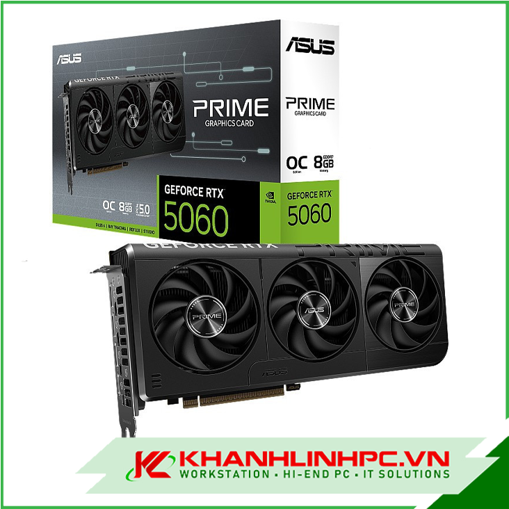 VGA ASUS PRIME RTX 5060 8GB GDDR7 OC Edition (PRIME-RTX5060-O8G)