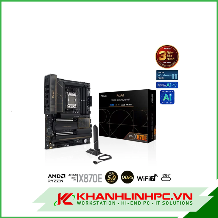 mainboard asus proart x870e-creator wifi (ddr5)