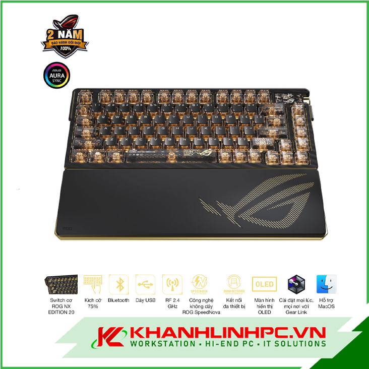 bàn phím cơ không dây asus rog azoth extreme edition 20