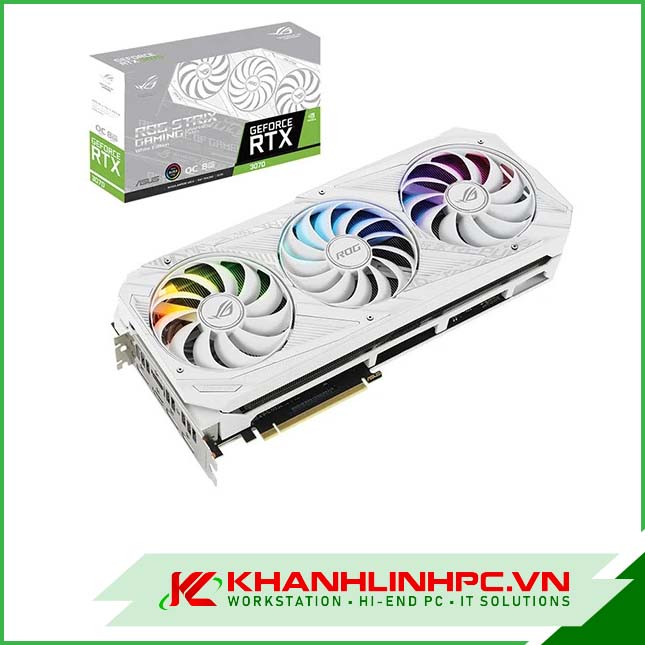 VGA Asus ROG Strix GeForce RTX 3070 White OC 8GB v2
