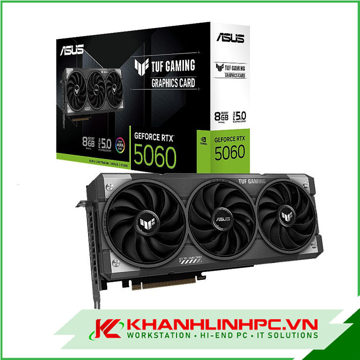 VGA ASUS TUF Gaming RTX 5060 8GB GDDR7 (TUF-RTX5060-8G-GAMING)