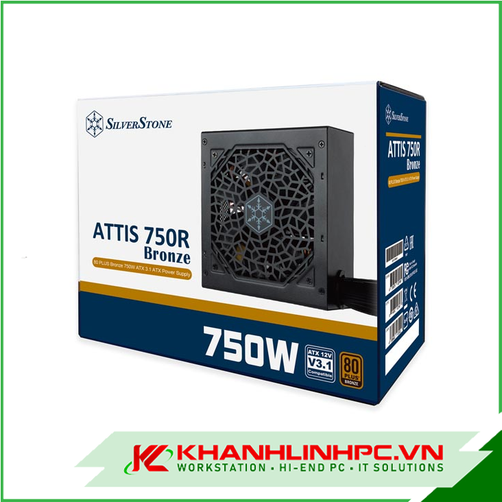Nguồn SilverStone ATTIS 750R  BRONZE 750W ATX3.1 - FULL RANGE