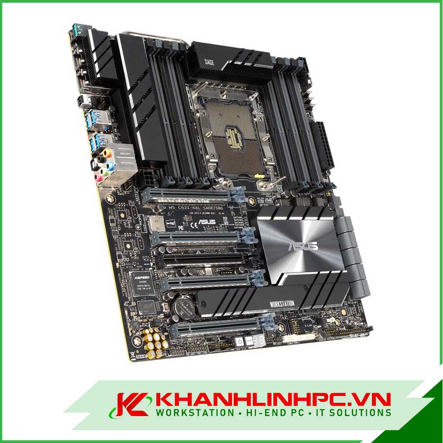 Mainboard Asus WS C621 - 64L SAGE (Support: Xeon Gold/platinum /Xeon W-3200 series LGA3647)