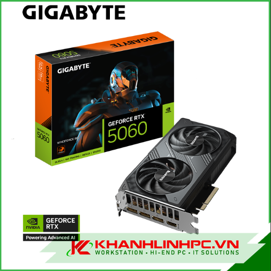 vga gigabyte rtx 5060 windforce 8gb (n5060wf2-8gd)