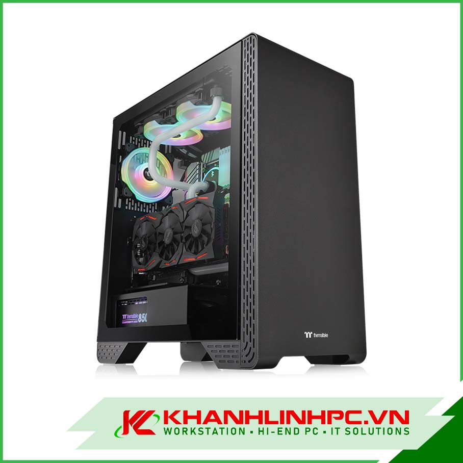 Case Thermaltake S300 Tempe Glass Mid - Tower Đen