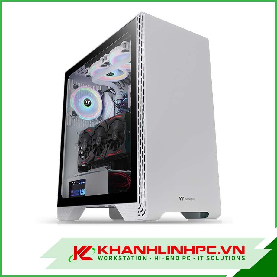 Case Thermaltake S300 TempeĐỏ Glass Mid - Tower Trắng