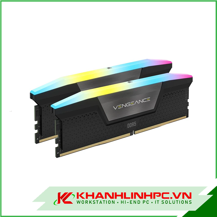 Ram DDR5 Corsair Vengeance RGB 64GB 6000MHz (2x32GB) (CMH64GX5M2B6000C38)