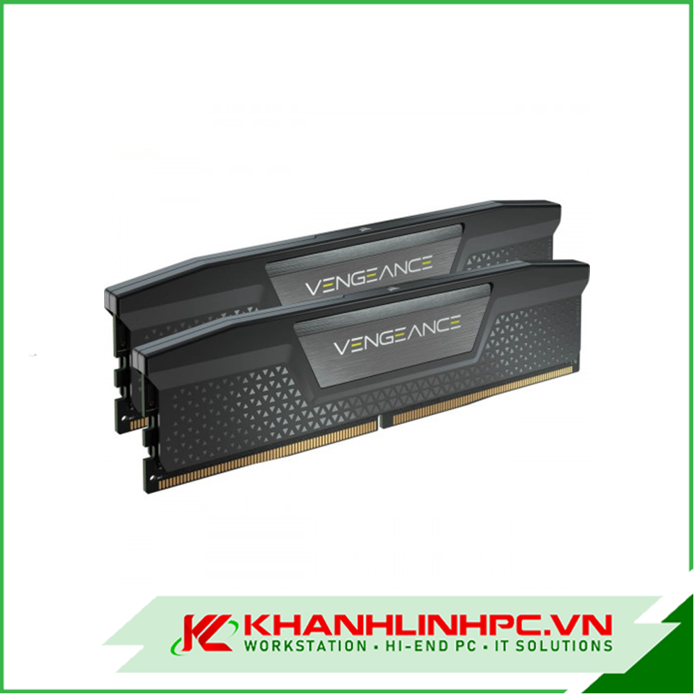 Bộ nhớ ram gắn trong Corsair DDR5, 5600MHz 64GB 2x32GB DIMM, Vengeance LPX Black Heatspreader