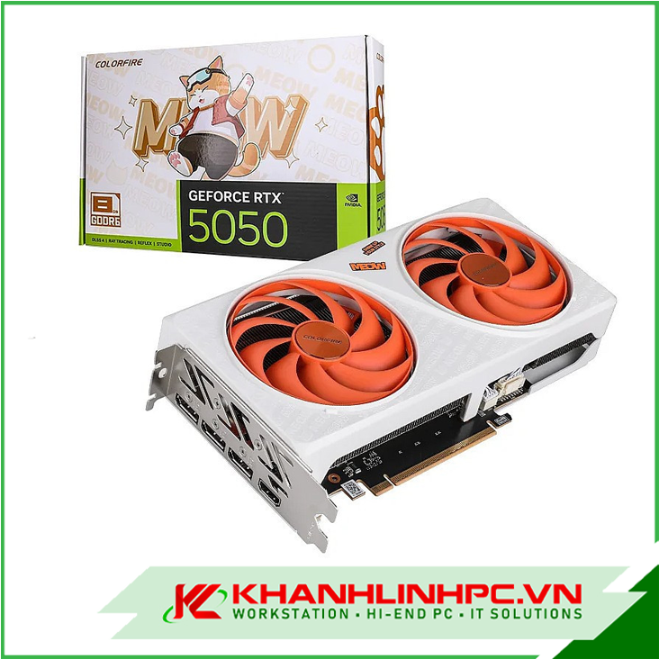 VGA Colorful COLORFIRE GeForce RTX 5050 MEOW-ORG DUO 8GB-V
