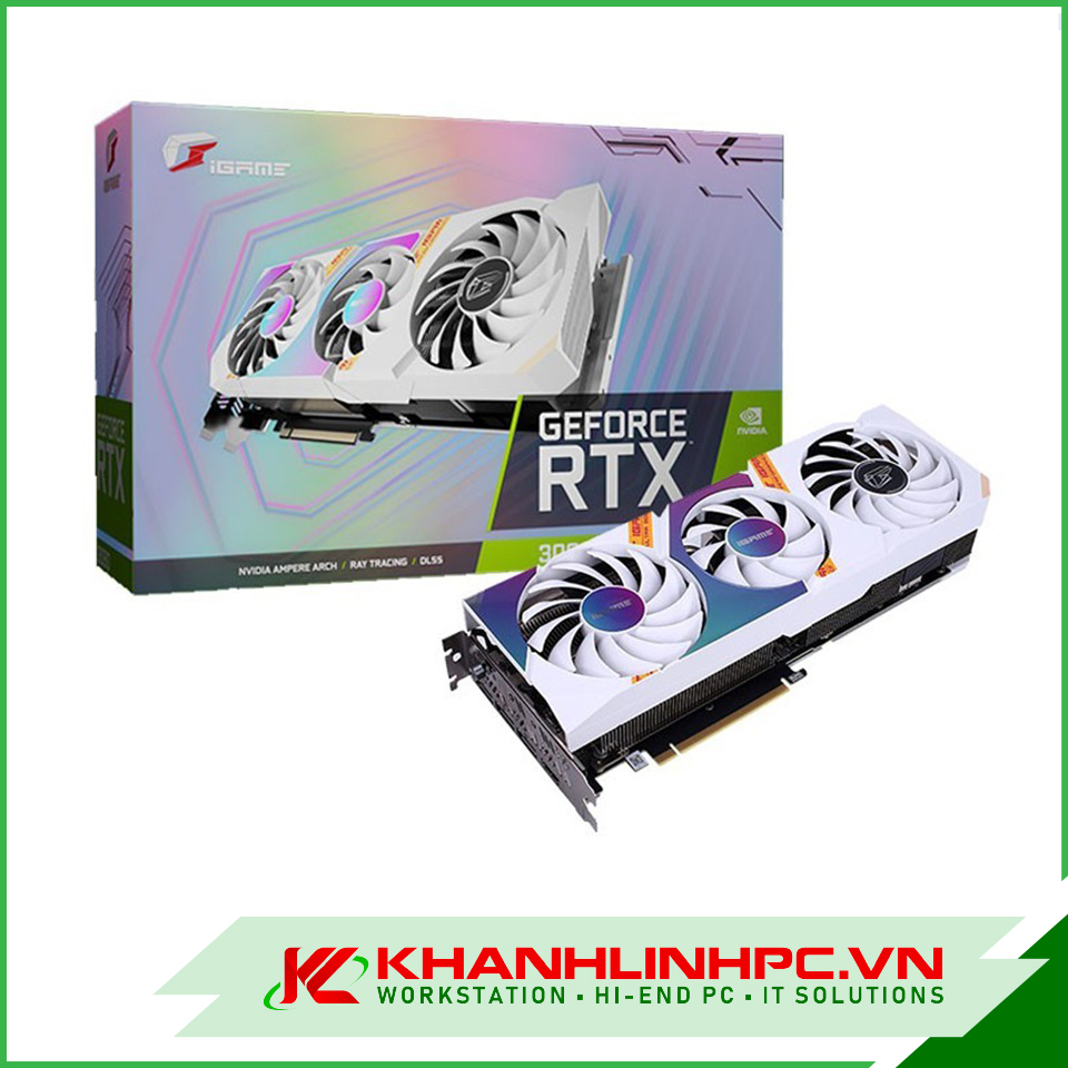 VGA Colorful iGame GeForce RTX 3060Ti Ultra OC Trắng 8G - V