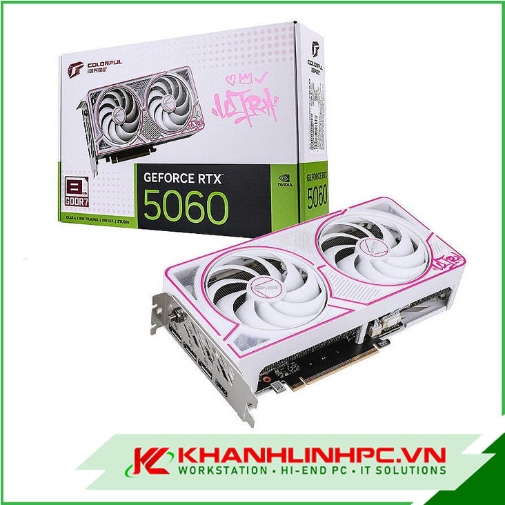 VGA Colorful iGame RTX 5060 Ultra W DUO OC 8GB-V
