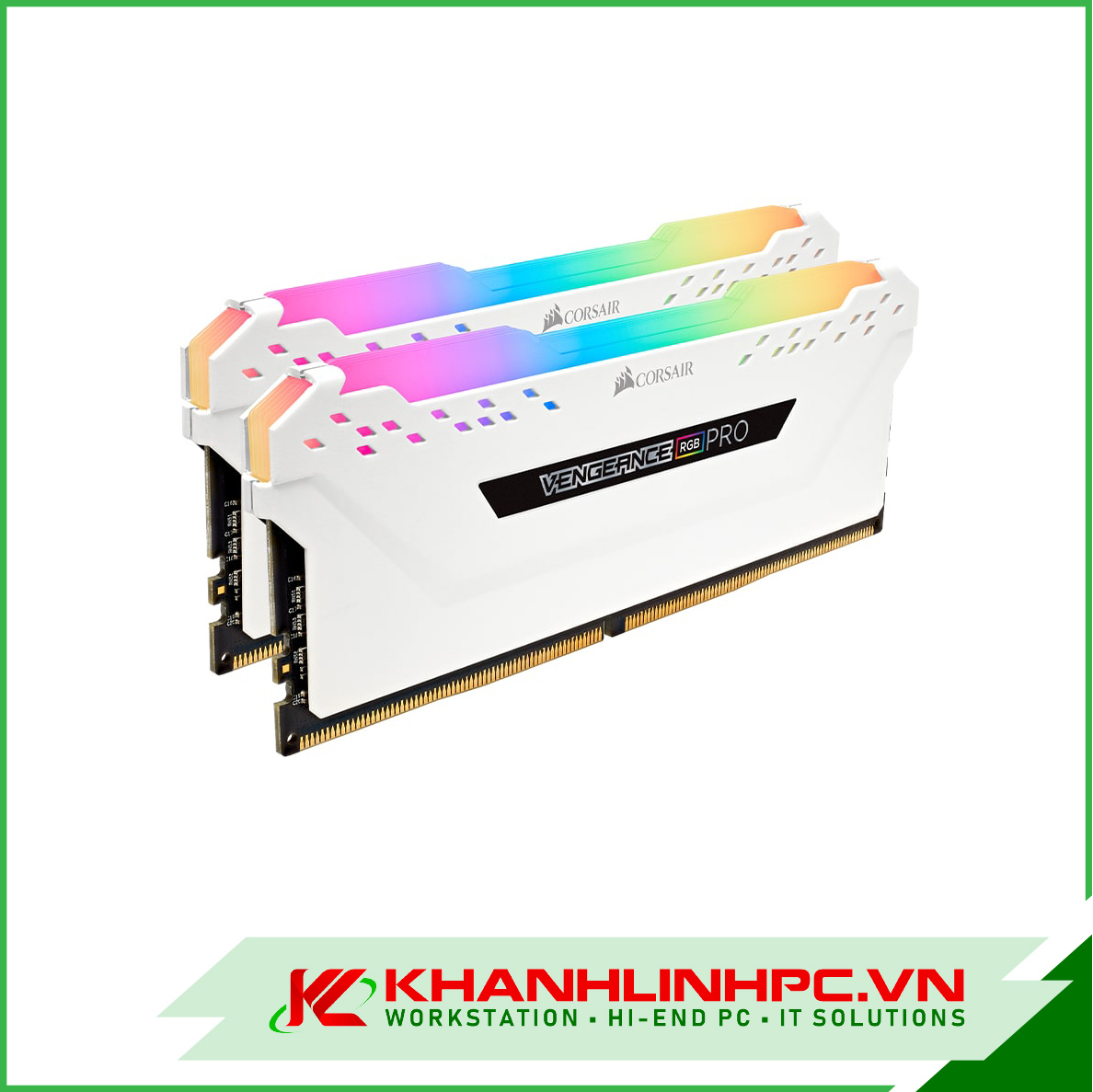 RAM DDR4 Corsair RGB Pro 16GB(2x8) 3200MHz - Trắng
