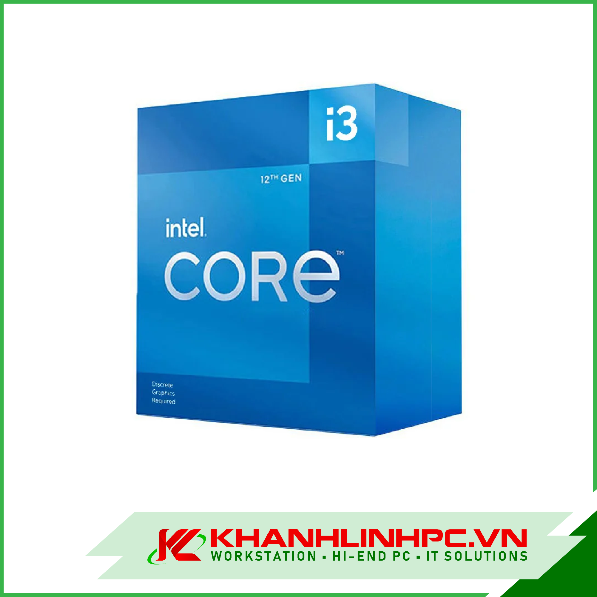 CPU Intel Core i3-12100 / 3.3GHz Turbo 4.3GHz / 4 Nhân 8 Luồng / 12MB / LGA 1700 (Box nhập khẩu)