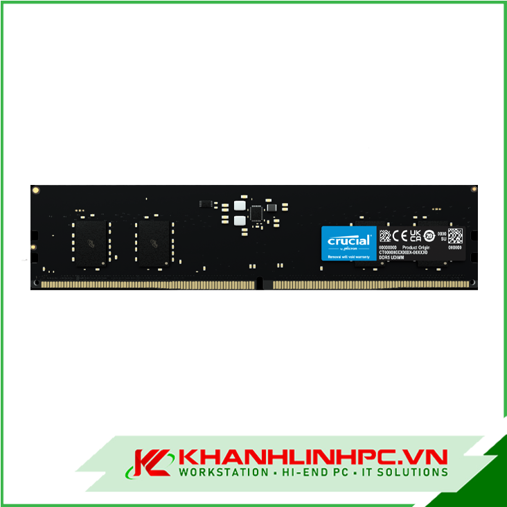 RAM Crucial 16GB DDR5-4800 UDIMM CL40 (16Gbit)
