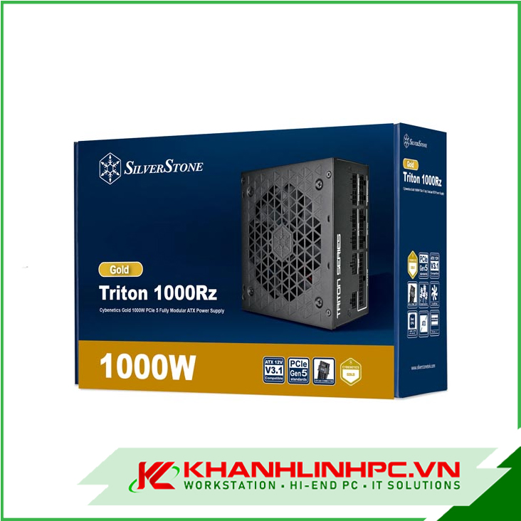 Nguồn máy tính Triton 1000Rz Cybenetics Gold 1000W (PCIe 5/ Fully Modular / ATX)