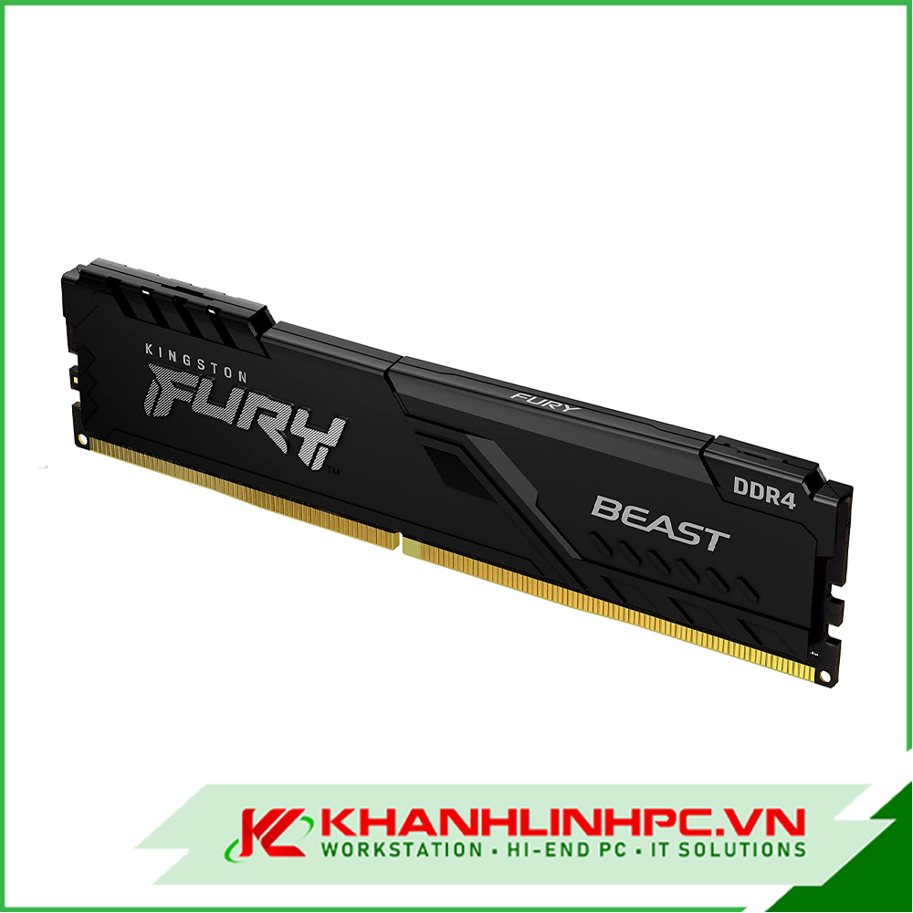 RAM PC Kingston Fury Beast Black 8GB (1x8GB) DDR4 Bus 3200MHz Cas 16