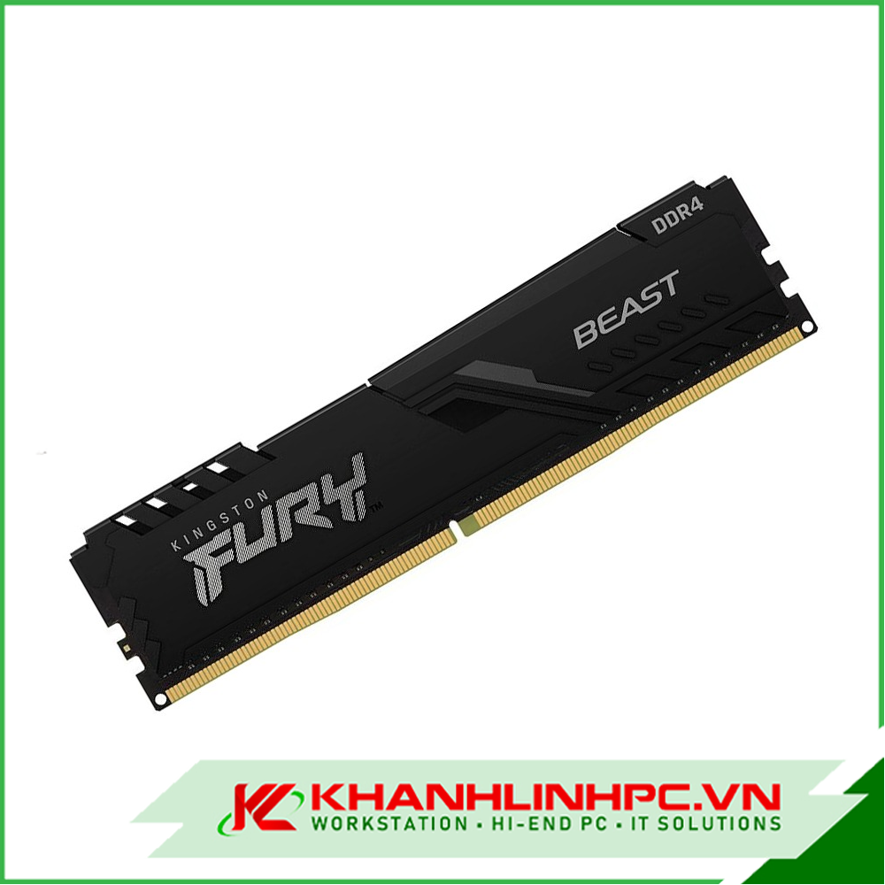 RAM Kingston Fury Beast Black 16GB (1x16GB) DDR4 Bus 3200MHz Cas 16