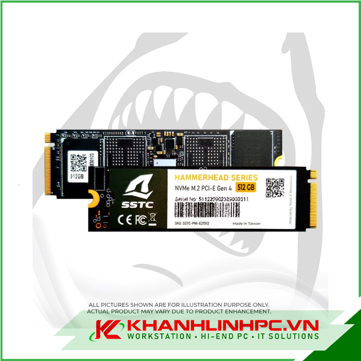 Ổ Cứng SSTC SSD 1TB HAMMERHEAD NVMe M.2 E19-256GB (Gen 4)