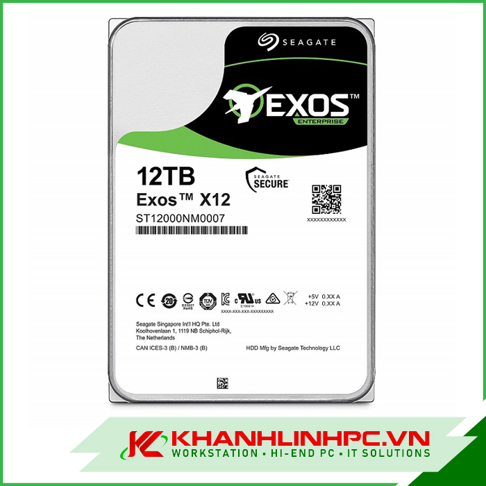 HDD Seagate EXOS X14 12TB ENTERPRISE Sata 3.5 (ST12000NM0008)