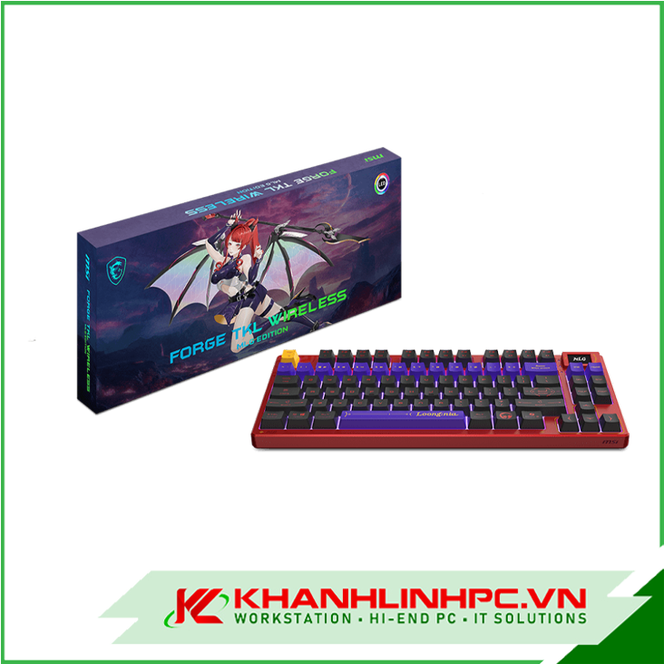 Bàn phim MSI FORGE TKL WIRELESS MLG EDITION