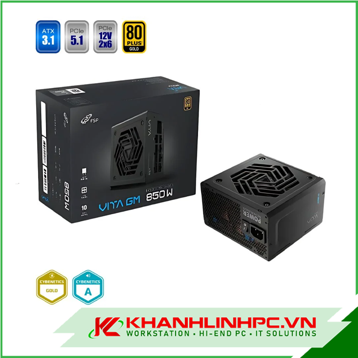 Nguồn máy tính FSP VITA GM 850W 80+ Gold/ Full Modular/ PCIe 5.0