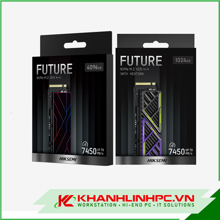SSD HIKSEMI FUTURE Consumer PCIE 4.0 NVMe M.2 1TB (Read 7450MB/s , Write 6600MB/s)