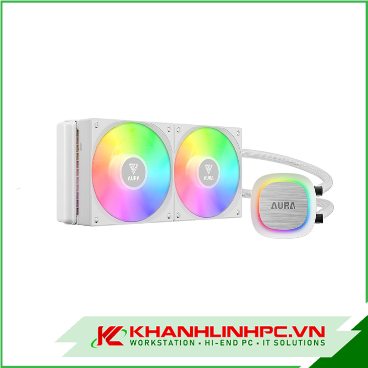 Tản nhiệt nước Gamdias AURA GL240 v2 ARGB (White)