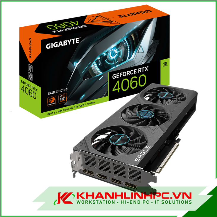 VGA GiGaByte GeForce RTX 4060 EAGLE OC 8G