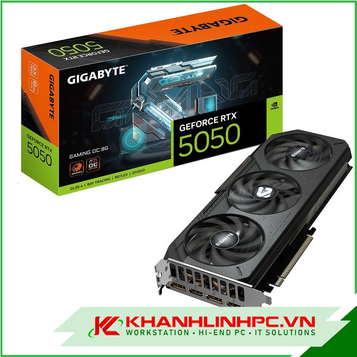 VGA Gigabyte GeForce RTX 5050 GAMING OC 8G (GV-N5050GAMING OC-8GD)