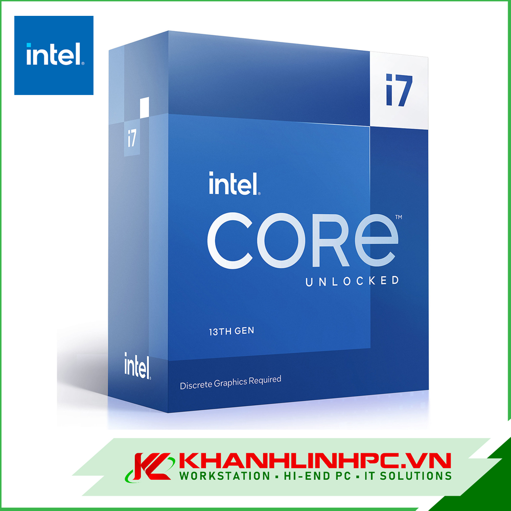 CPU Intel Core i7-13700F (Up To 5.00GHz, 16 Nhân 24 Luồng, 25M Cache, Raptor Lake) (Chính hãng)