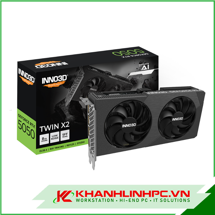 VGA INNO3D RTX 5050 TWIN X2 8GB  (N50502-08D6-174071N)