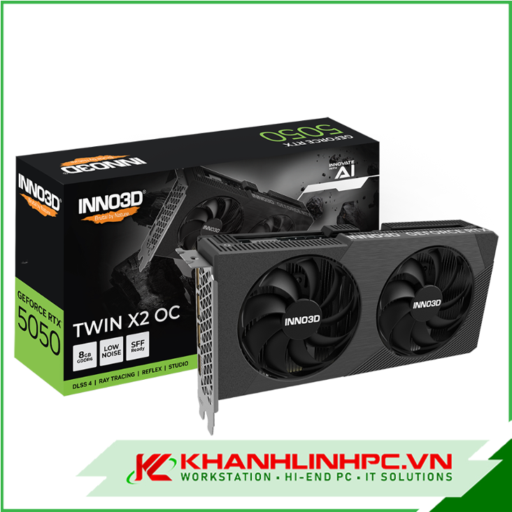 VGA INNO3D RTX 5050 TWIN X2 OC 8GB (N50502-08D6X-174071N)