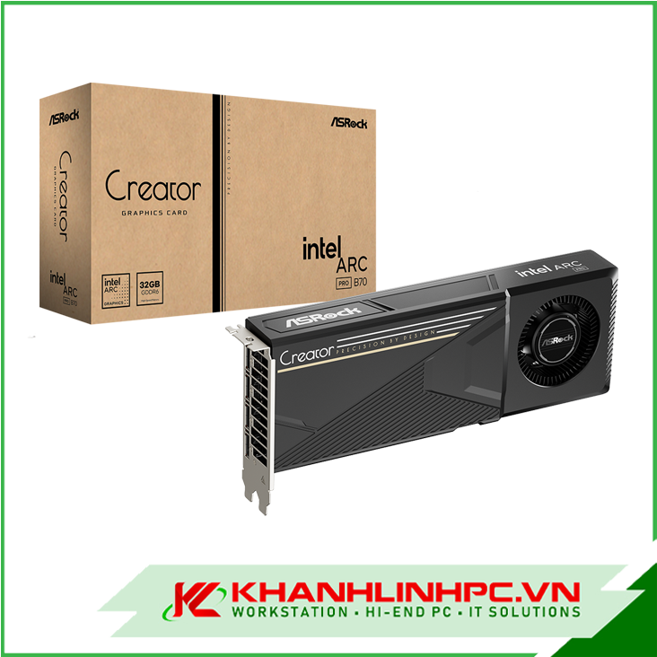 vga asrock intel arc pro b70 creator 32gb