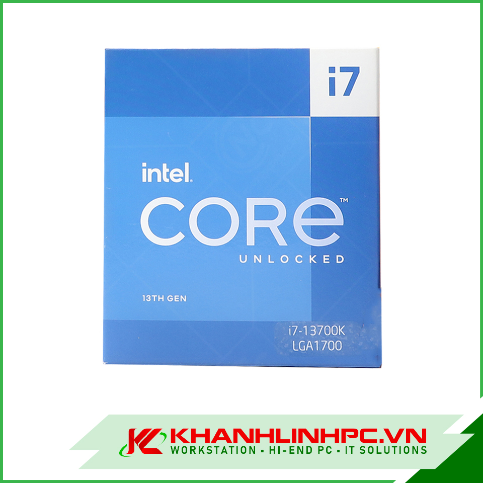 CPU Intel Core i7-13700K (Up To 5.40GHz, 16 Nhân 24 Luồng, 30M Cache, Raptor Lake) (Box Nhập Khẩu)