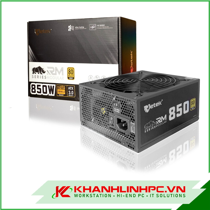 Nguồn máy tính JETEK RM 850 E5.0 (Full Modular/ATX)