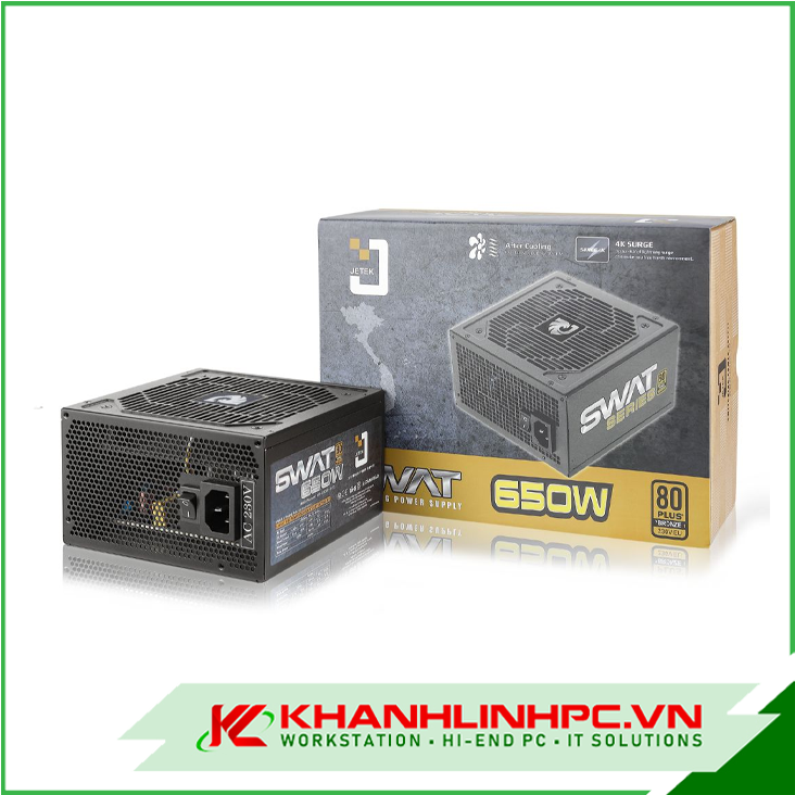 Nguồn máy tính JETEK SWAT650 V1 (80 Plus Bronze)