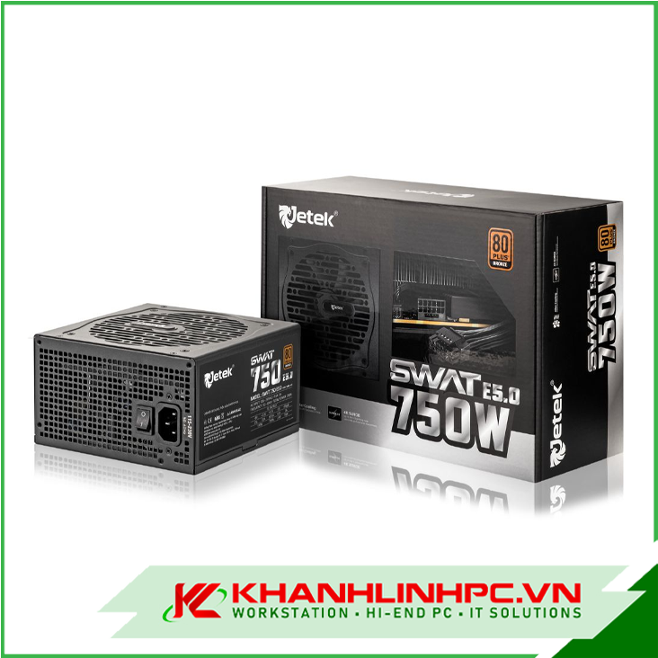Nguồn máy tính JETEK SWAT750 E5.0 (80 Plus BRONZE)