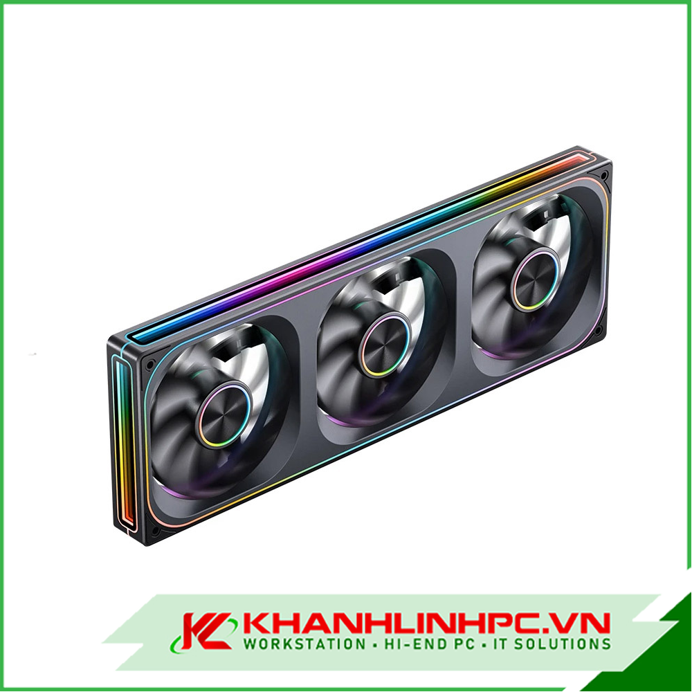 Fan case JONSBO ZA-360B BLACK LED ARGB (FAN xuôi)