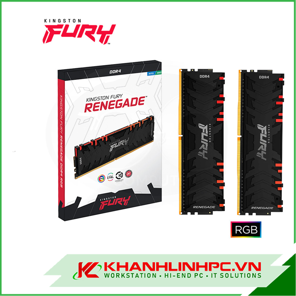 RAM KINGSTON Fury Renegade RGB 8GB (1x8GB) DDR4 3200MHz (KF432C16RBA/8)