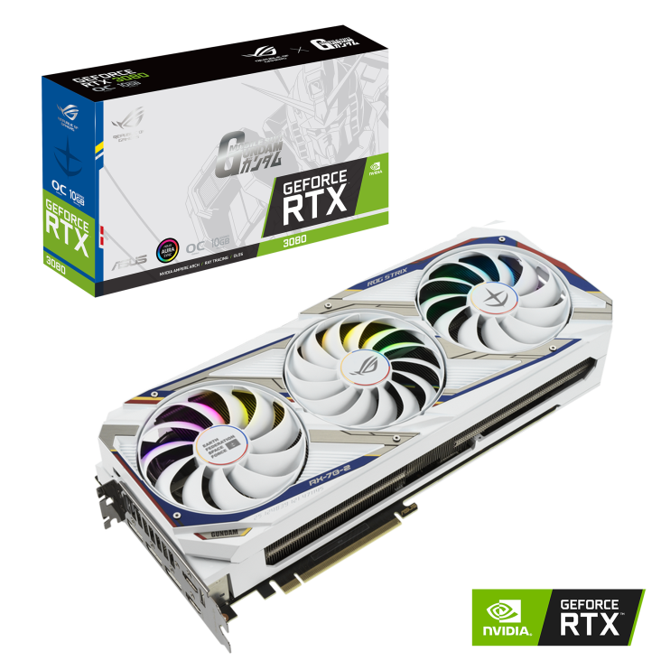 Card đồ họa ASUS ROG STRIX GeForce RTX3080 GUNDAM EDITION 10GB GDR6X