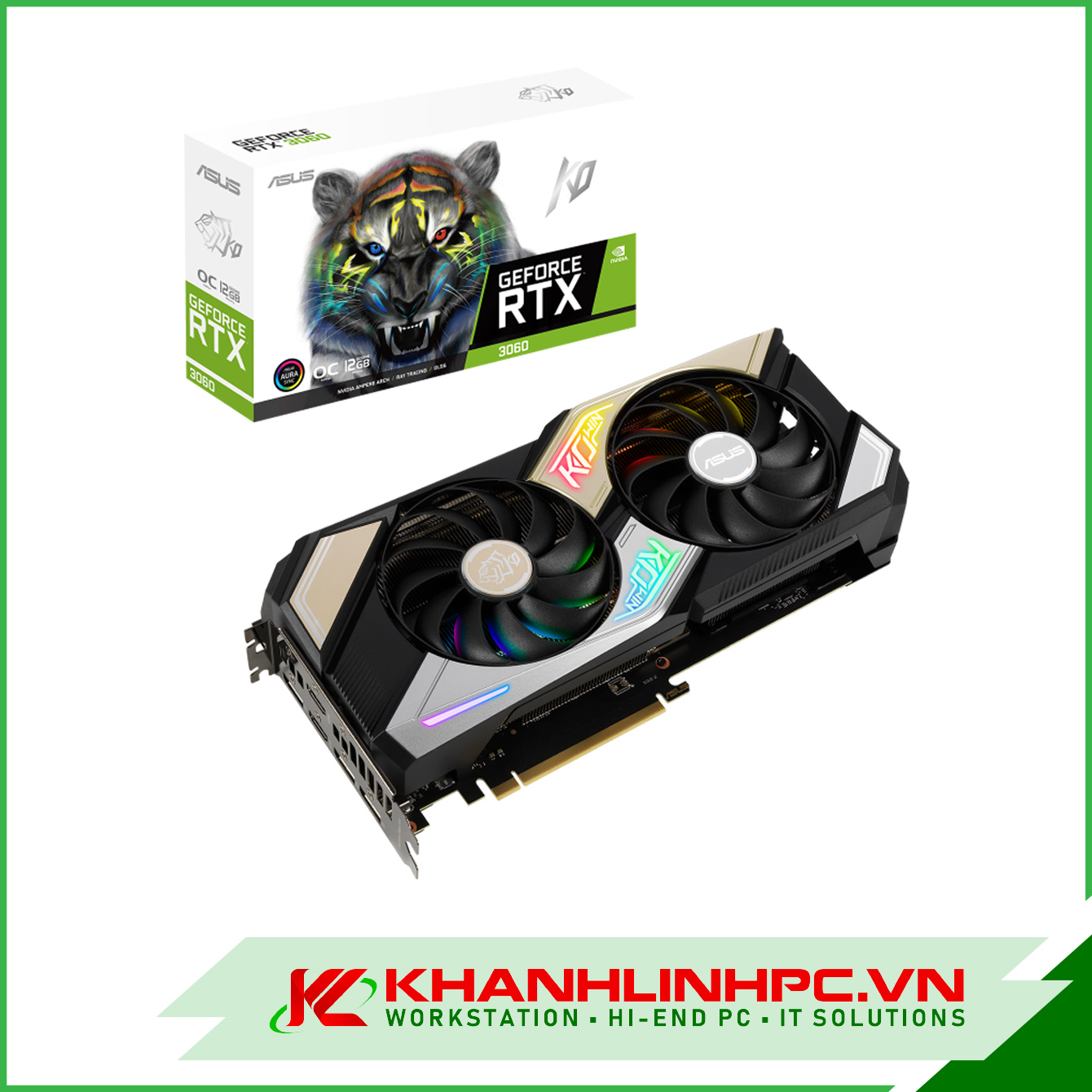 VGA Asus KO GeForce RTX 3060 V2 Edition 12GB GDDR6